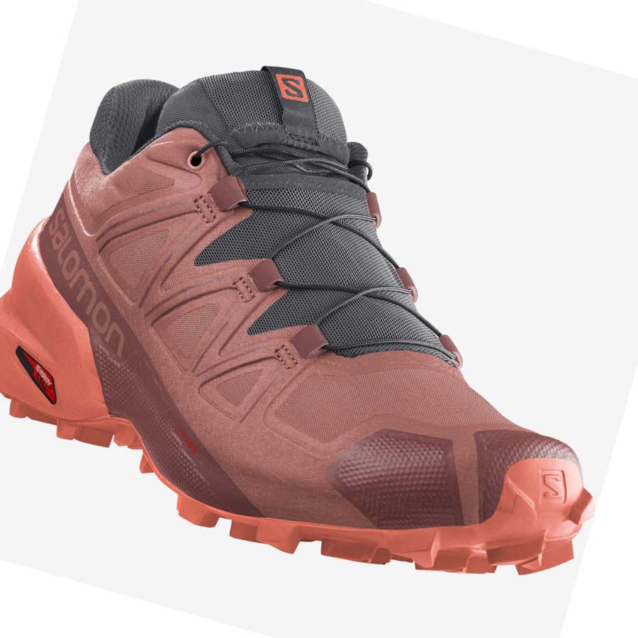 Salomon SPEEDCROSS 5 Trail Futócipő Női Narancssárga | HU 2881LIS